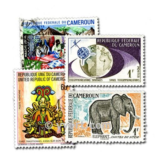 CAMEROUN : pochette de 200 timbres (Oblitérés)