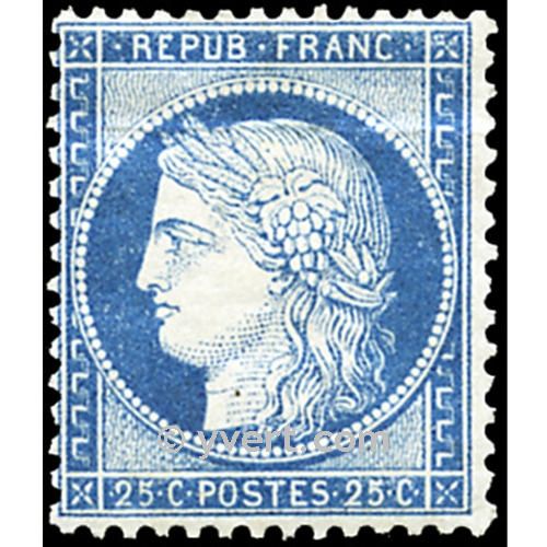 n° 60C obl. - Type Cérès dentelé (IIIe République)