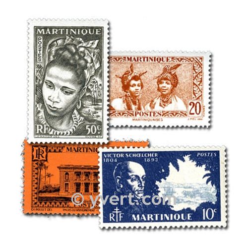 MARTINIQUE: envelope of 50 stamps