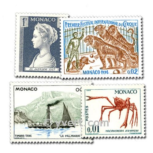 MONACO: envelope of 500 stamps