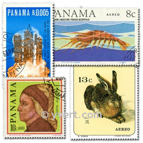 PANAMA: envelope of 100 stamps