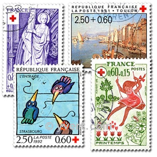 RF RED CROSS: envelope of 50 stamps