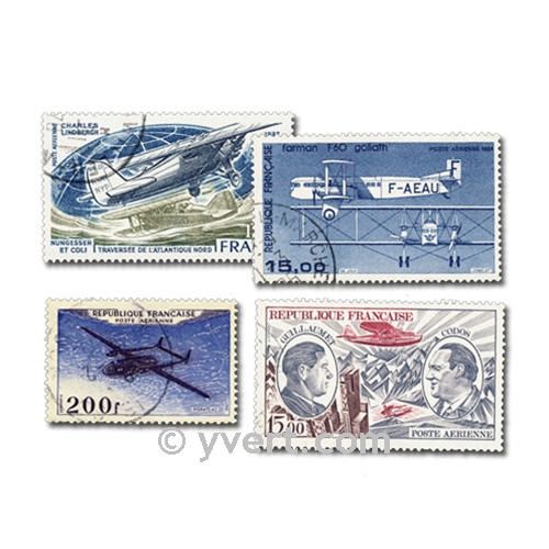 FRANCE AIRMAIL: envelope of 25 stamps