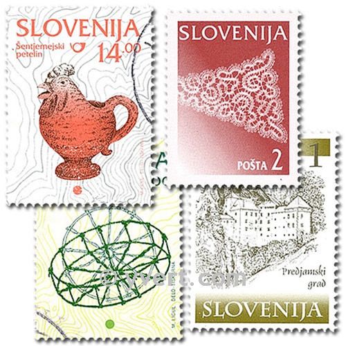 ESLOVÉNIA : lote de 25 selos