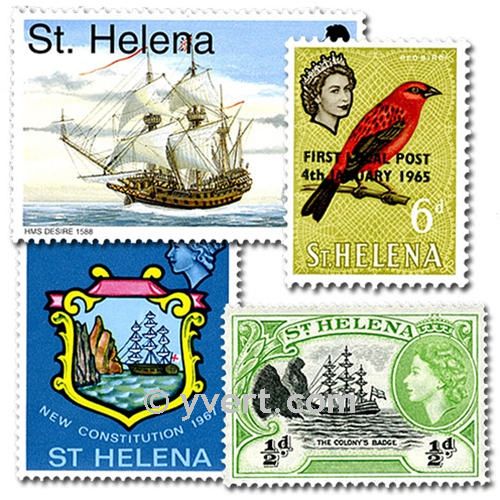 ST HELEN: Envelope 25 stamps