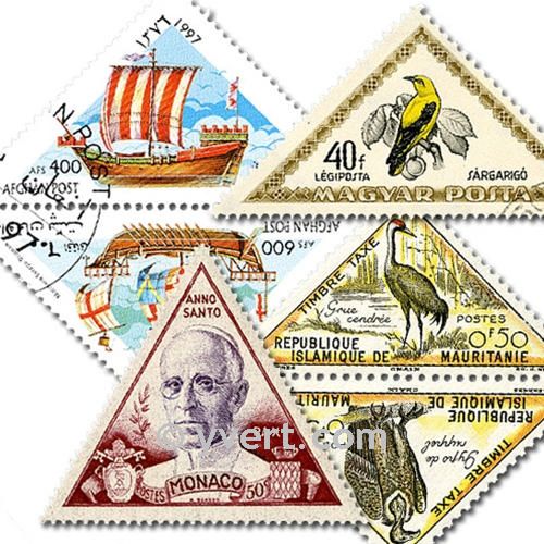 TRIANGLES: envelope of 100 stamps