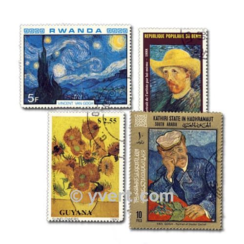 VAN GOGH: envelope of 25 stamps