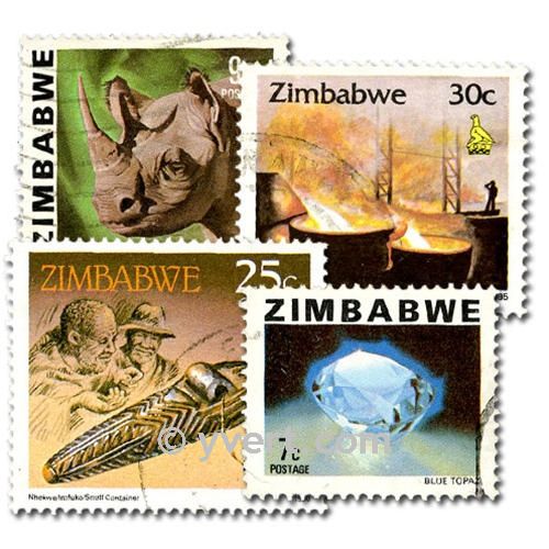 ZIMBABWE: Envelope 50 stamps