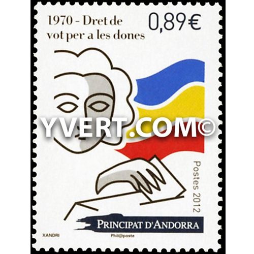 n° 730 -  Selo Andorra Correios