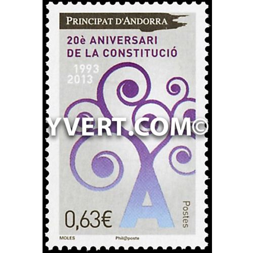 nr. 736 -  Stamp Andorra Mailn° 736 -  Timbre Andorre Posten° 736 -  Selo Andorra Correios