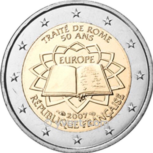 €2 COMMEMORATIVE COIN 2007: FRANCE (Rome treaty)