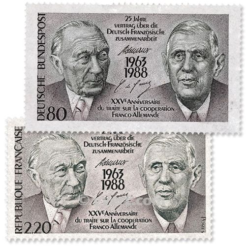 1988 - Emisiones comunes - Francia - Alemania