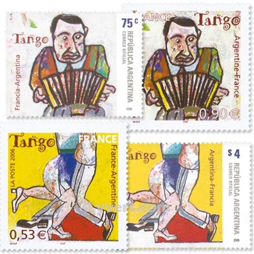 2006 - Emissão conjunta-França-Argentina-(lote)