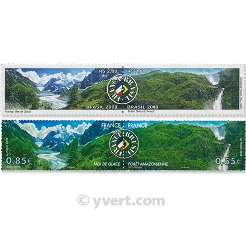 2008 - Emisiones comunes - Francia - Brasil (Fundas)