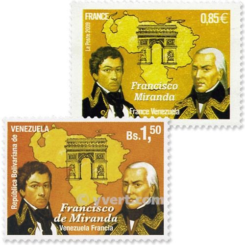 2009 - Joint issue-France-Venezuela