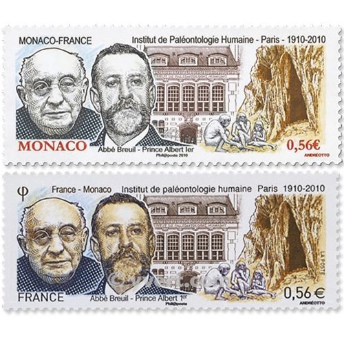 2010 - Emisiones comunes - Francia - Mónaco (Fundas)