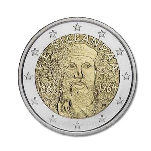 2 EURO COMMEMORATIVE 2013 : FINLANDE (125e anniversaire de la naissance de Frantz Eemil Sillanpää )