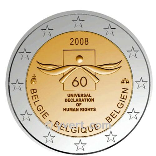 MONEDAS DE 2 € CONMEMORATIVAS 2008: BÉLGICA