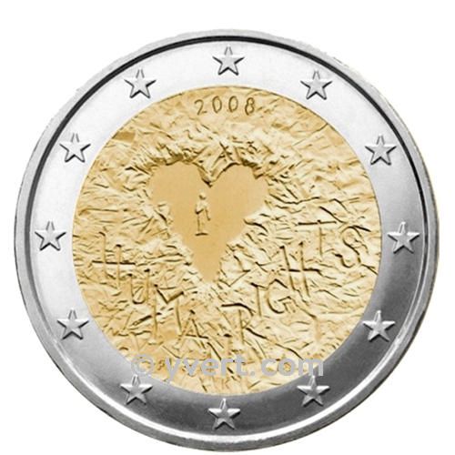 2 EURO COMMEMORATIVE 2008 : FINLANDE (60e anniversaire de la déclaration universelle des droits de l´homme)