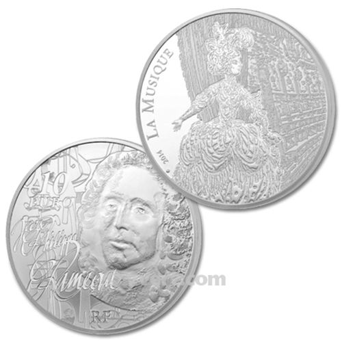 10 EURO SILVER - FRANCE - RAMEAU