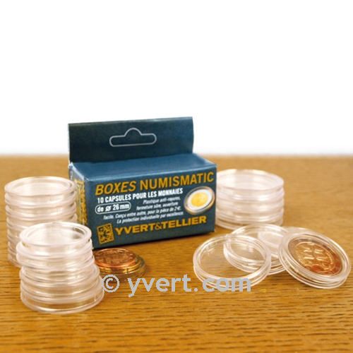 CAPSULES: 23 mm - FOR 1 EURO