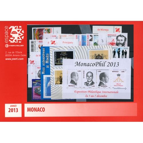 n° 2858/F2903 - Timbre Monaco Année complète (2013)