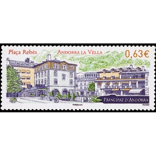 n° 738 -Timbre Andorre Poste