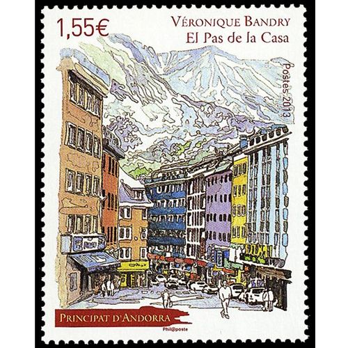 n° 746 -Timbre Andorre Poste