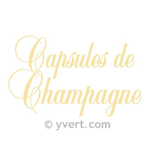 Etiqueta «Capsules de Champagne» Modelo DORADO