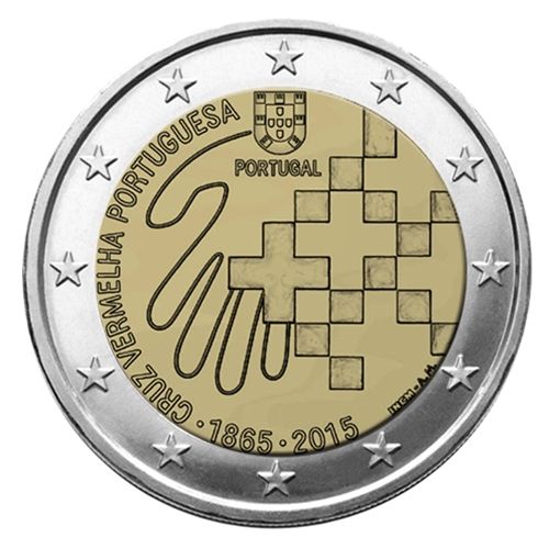 2 EURO COMMEMORATIVE 2015 : PORTUGAL (15e anniversaire de l'accession au trône du Grand-Duc Henri)