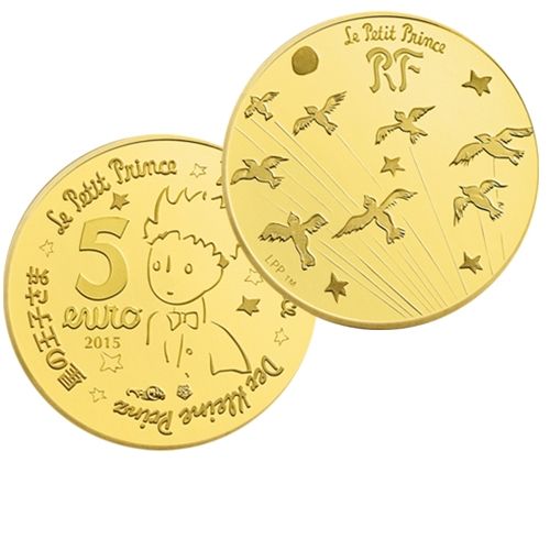 5 EUROS OR - FRANCE 2015 - LE PETIT PRINCE