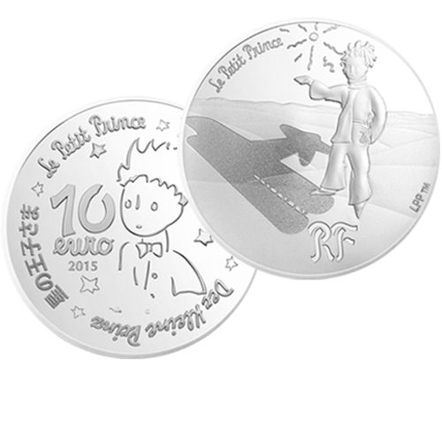 10 EUROS ARGENT - FRANCE 2015 - LE PETIT PRINCE (LES ETOILES...)