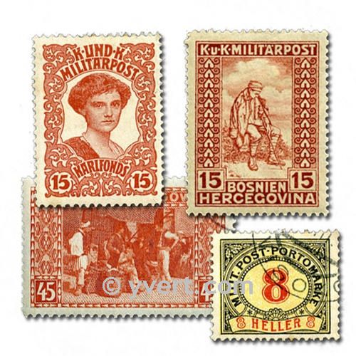 BOSNIA: envelope of 25 stamps