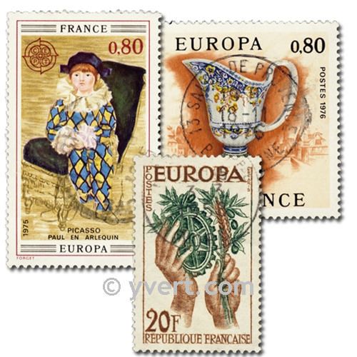 FRANCE EUROPA: envelope of 25 stamps