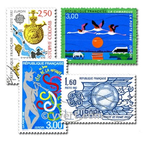 EUROPA CEPT : pochette de 200 timbres (Oblitérés)