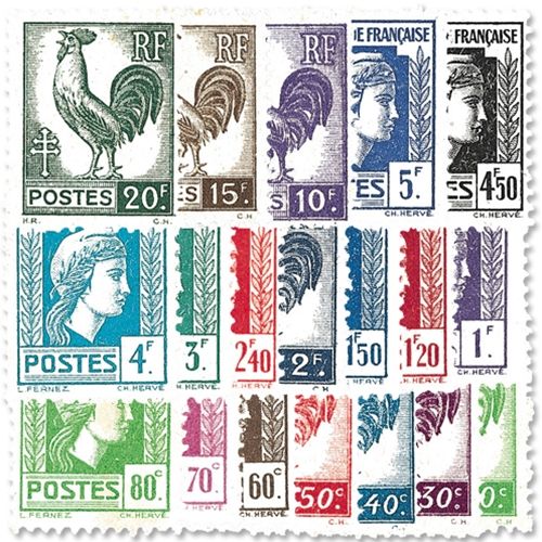 nr. 630/648 -  Stamp France Mail