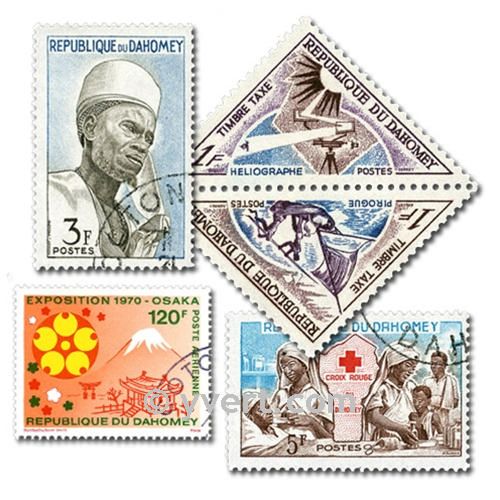 DAHOMEY: lote de 50 sellos