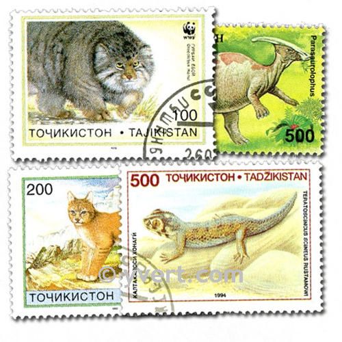 TAJIKISTAN: envelope of 25 stamps