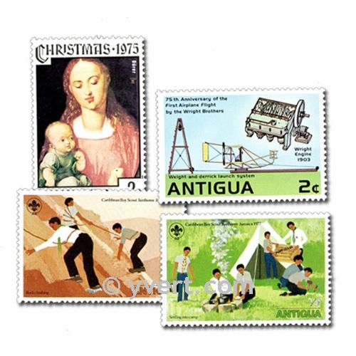 ANTIGUA AND BARBUDA: envelope of 50 stamps