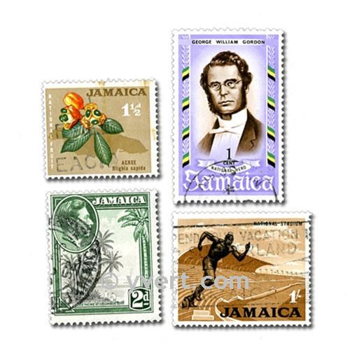 JAMAICA: envelope of 25 stamps