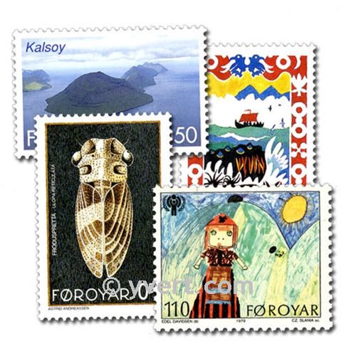 FAROES: envelope of 25 stamps