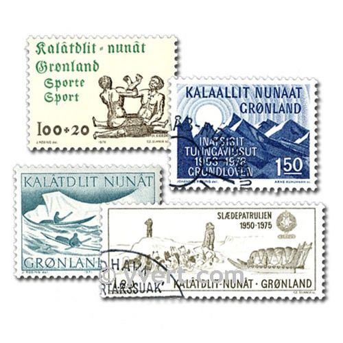 GREENLAND: envelope of 25 stamps