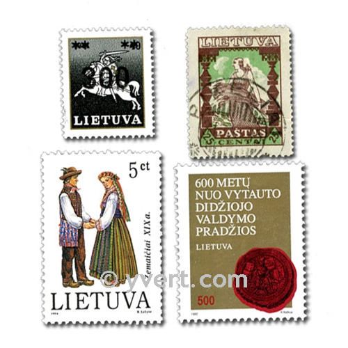 LITHUANIA: envelope of 25 stamps