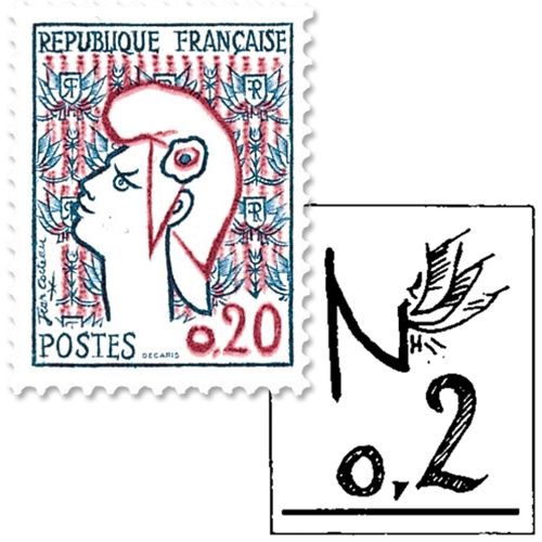 n° 1282a -  Timbre France Poste