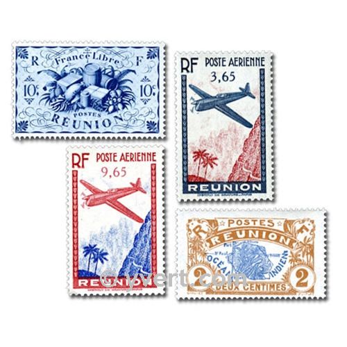 REUNION CFA : pochette de 25 timbres (Oblitérés)