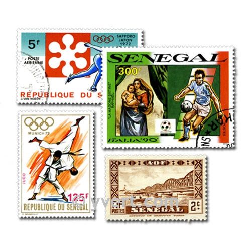 SENEGAL: envelope of 100 stamps