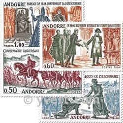 n° 167/170 -  Timbre Andorre Poste