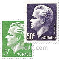 n° 344/350 -  Timbre Monaco Poste