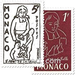 n° 402/404 -  Timbre Monaco Poste