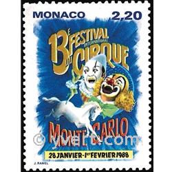 n° 1596 -  Timbre Monaco Poste